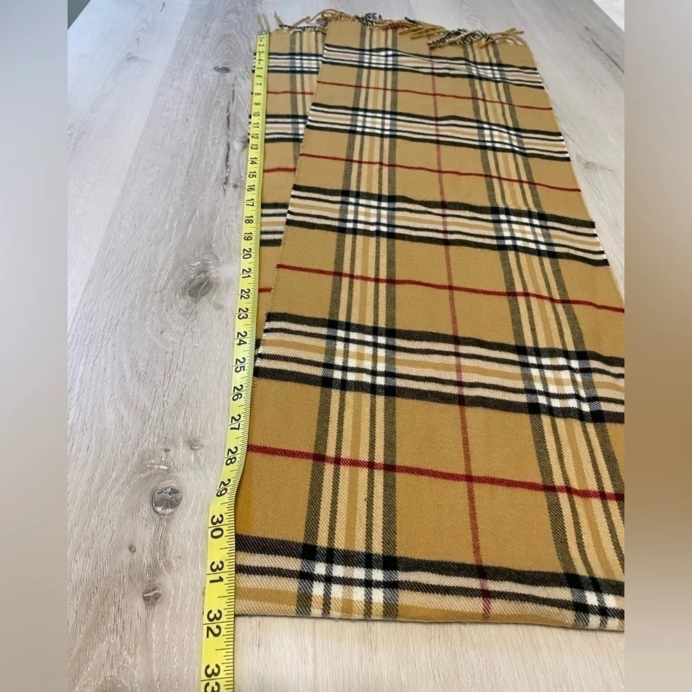 FRAAS Plaid Oversized Cashmink® Scarf, Camel Plaid